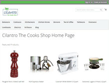 Tablet Screenshot of cilantrocooks.com